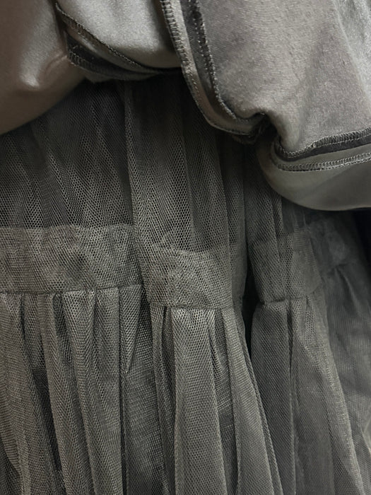 Stunning 1980s Escada Couture Black Harlequin Evening Gown / SM