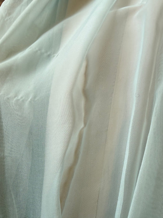 Ethereal 1950's Strapless Formal Dress In The Palest Shade Of Blue / XS