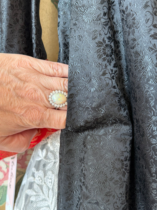 Stunning Early 1960's Scarlet Red Chinese Silk Reversible Evening Coat / M