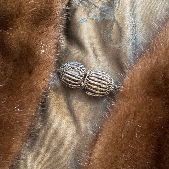 Exceptional 1950’s Chocolate Mink Wrap /OS