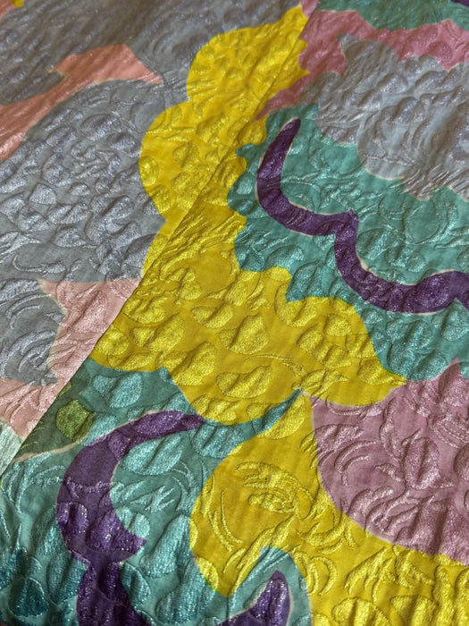 Fabulous 1960's Abstract Couture Evening Dress By Rossino - Angela / L