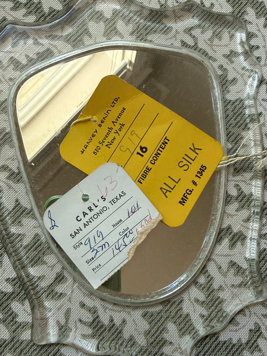 Exquisite 1950's Harvey Berin Demi Couture Navy Silk Cocktail Dress With Original Tags / M