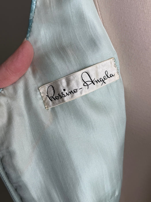 Fabulous 1960's Abstract Couture Evening Dress By Rossino - Angela / L