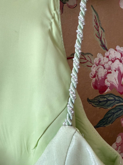 Stunning Y2K Celadon Green Slip Dress By Jessica McClintock / S