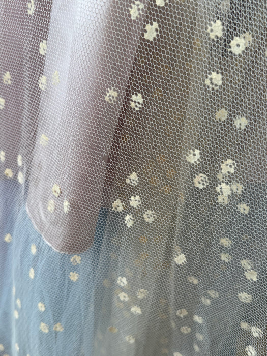 Breathtaking 1950's Hydrangea Haze Strapless Formal Dress / SM