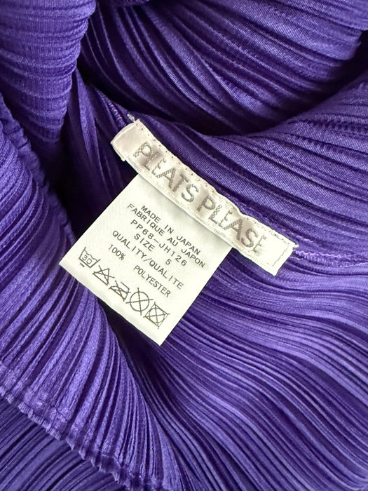 1990's Pleats Please Issey Miyake Purple Fringe Dress / JP5