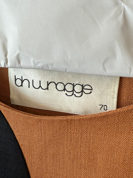 Rare Museum Worthy Silhouette Dress By BH WRAGGE Dated 1970 / ML