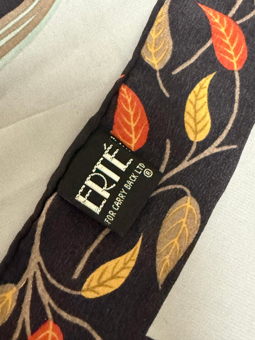 Rare Vintage Erté Silk Scarf – “Tiger Lily” For Carry Back LTD Italy / OS
