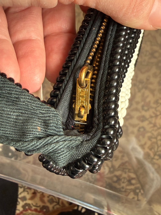 Fabulous 1940's Half Moon Telephone Cord Handbag