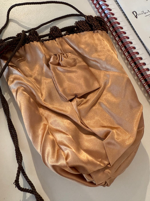 Beautiful 1920’s Hand Beaded Drawstring Hand Bag