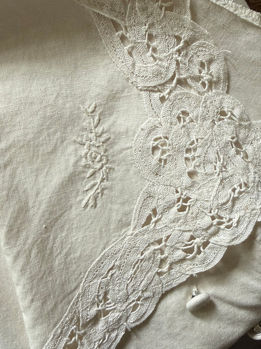 Romantic Vintage Laura Ashley Linen Engagement Dress / Small