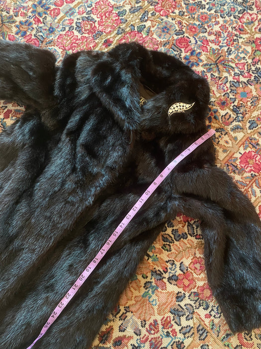 Vintage *Vision Perle Noire* Black Pearl Mink Fur Coat / SM Vintage *Vision Perle Noire* Black Pearl Mink Fur Coat / SM