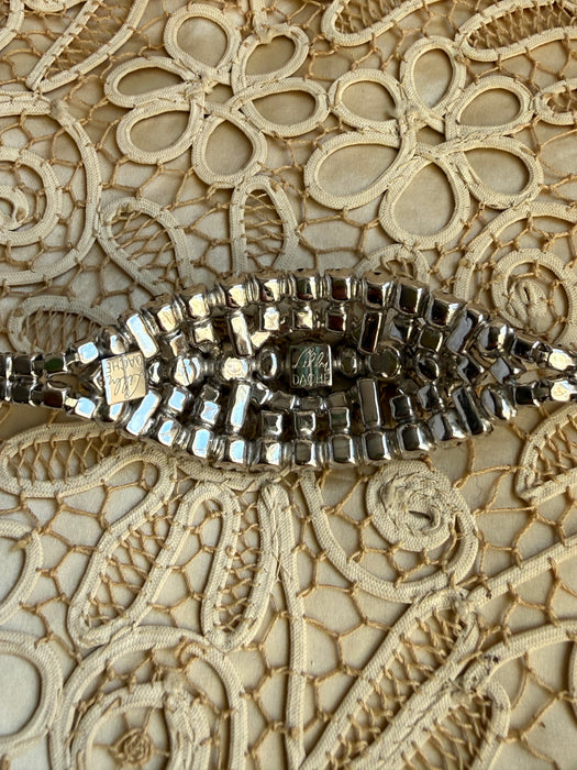 Glamorous Lilly Daché Rhinestone Cocktail Bracelet, 1950s