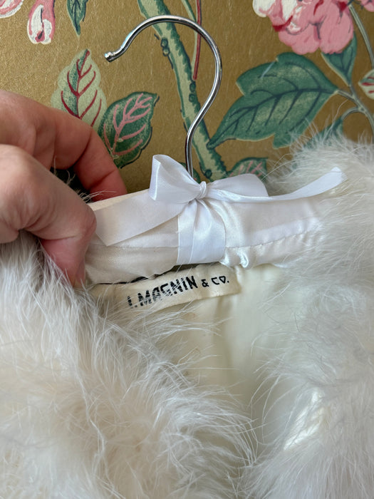 Fabulous Vintage Marabou Jacket From I.Magnin / S