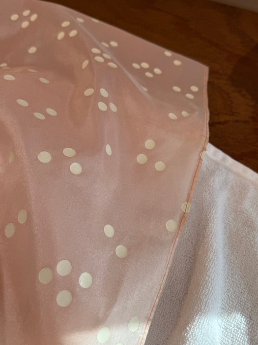 Iconic 1950's Pink Polka Dot Organza Party Dress / M