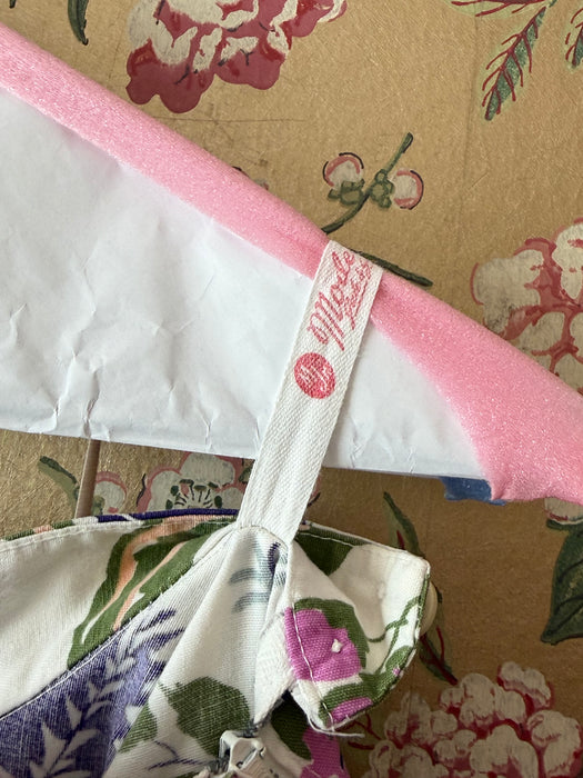 Iconic 1950's Summer Garden Print Cotton Circle Skirt / SM