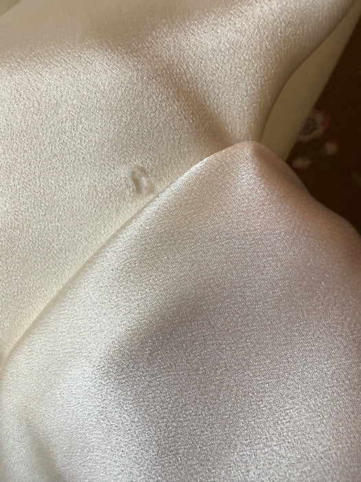 Stunning 1930's Ivory Satin Bias Cut Bridal Slip Dress / Small