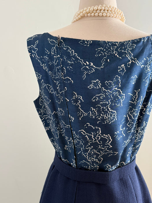 Rare 1960's James Galanos Two Piece Dress And Jacket Set / SM