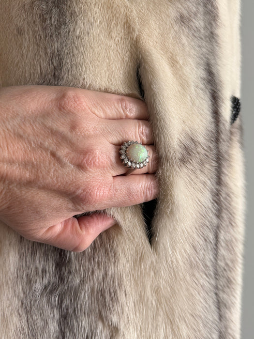 Extraordinary 1960's Rosoff Originals Mink & Sheared Fur Coat / M