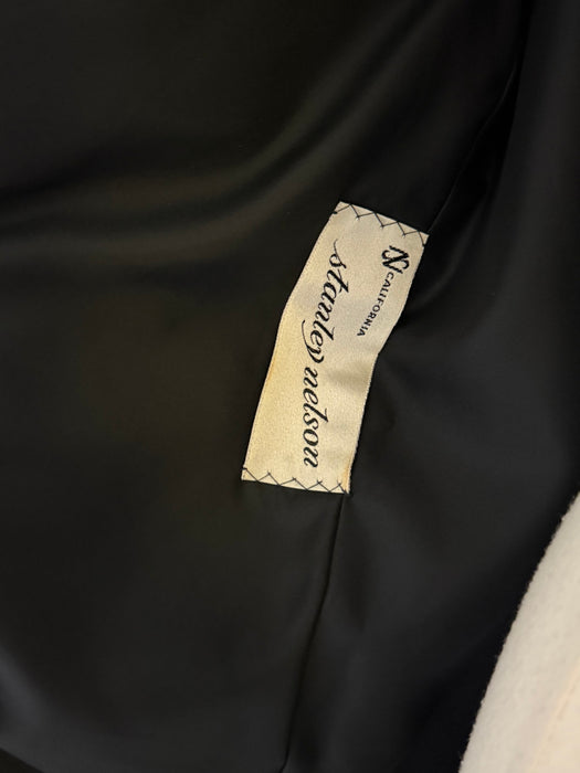 Sophisticated 1960's Shantung Silk Evening Coat By Stanley Nelson / M