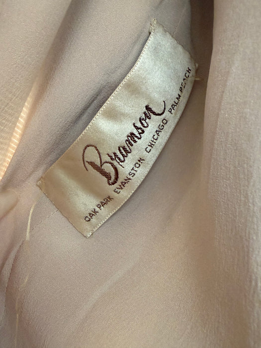 Fabulous Late 1950’s Cashmere Coat and Matching Silk Dress Set / SM