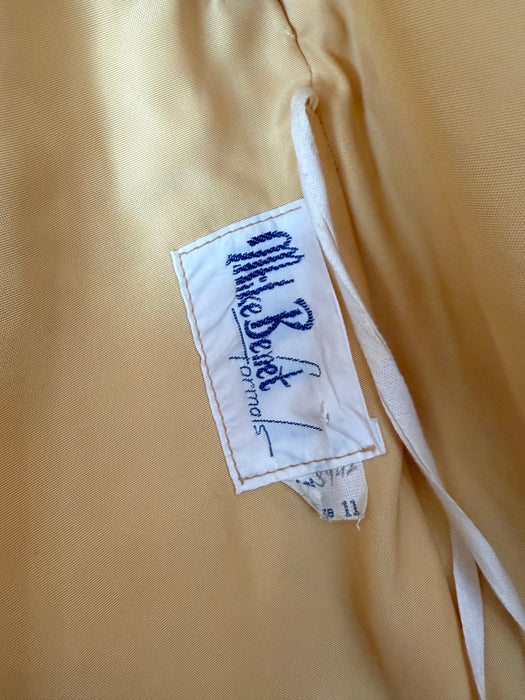 Glamorous 1960's Gold Sequined Evening Gown By Mike Benet / SM