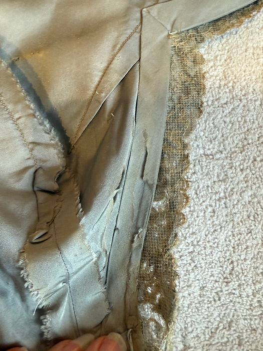 Breathtaking 1950's Werle' Beverly Hills Couture Silk Party Dress / M