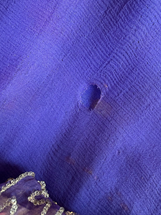 Exquisite 1920's Silk Chiffon Beaded Flapper Dress From H. Liebes & Co. / ML