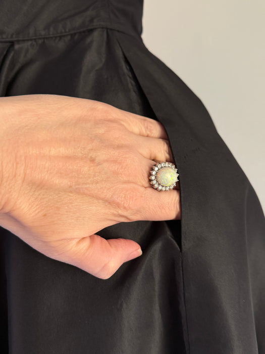 Gorgeous 1950’s Hattie Carnegie Black Silk Taffeta Cocktail Dress / Small