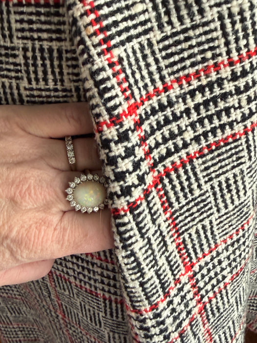 Timeless Chic 1960's I.Magnin Wool Houndstooth Coat / SM