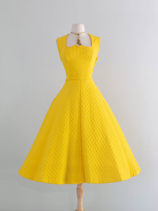 yellow 50s dress Retro 1950s Tea Length with Sequins Lace DV3031 Size 6 / Yellow Indulge in the flattering silhouette that this dress offers 1950s fit and flare dress,