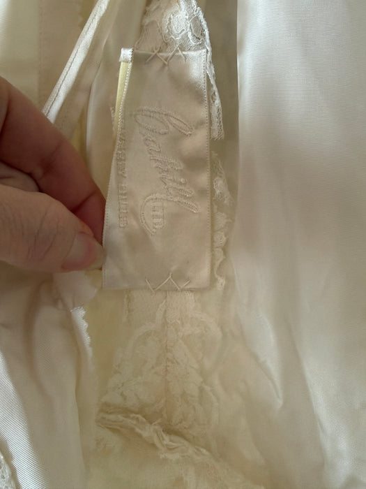 A Truly Dreamy 1950's Cahill Wedding Ballet Length Dress in Lace and Tulle / S