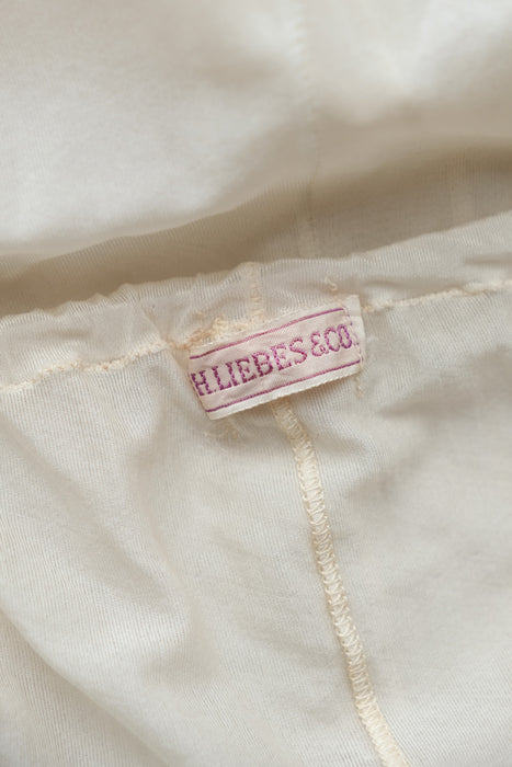 RARE Antique 1920's Silk Jersey & Lace Lingerie Set by H. Liebes & Co. / S