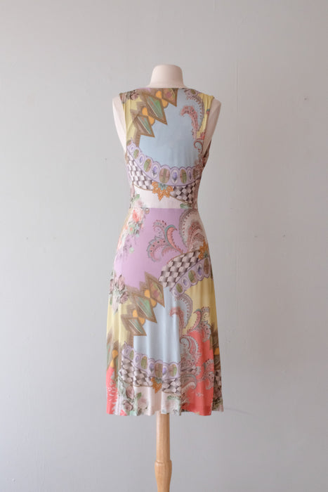 Vintage Y2K Etro Baroque Floral Dress and Matching Top / Sz M