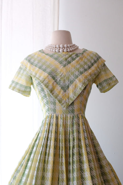 Darling 1950's Ombre Green Day Dress / Petite XS