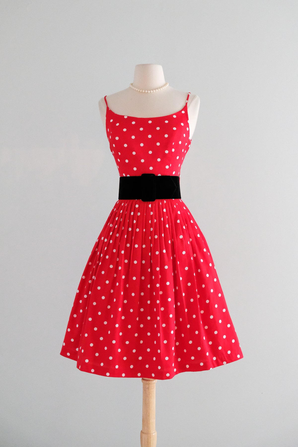 fitted lace wedding dress Vintage 1980's Red & White Polka Dot Party Dress by Geary Roark Kamisa –  Xtabay Vintage