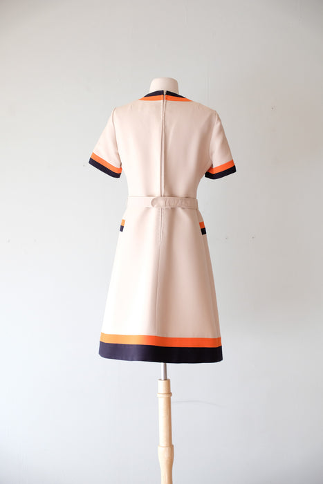 Stylish 1960's Black & Orange Mod Dress by Marie Helene / Sz M – Xtabay Vintage Stylish 1960's Black & Orange Mod Dress by Marie Helene / Sz M – Xtabay Vintage
