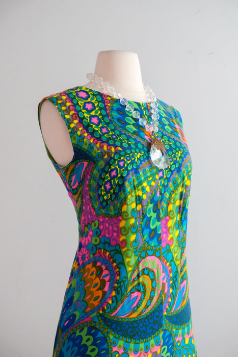 Vintage 1960's Kaleidoscopic Mod Romper by Helen Ellis / ML