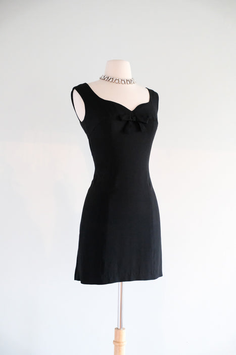 Vintage 1960's Black Mod Mini By Lilli Diamond / S Xtabay Vintage Vintage 1960's Black Mod Mini By Lilli Diamond / S Xtabay Vintage