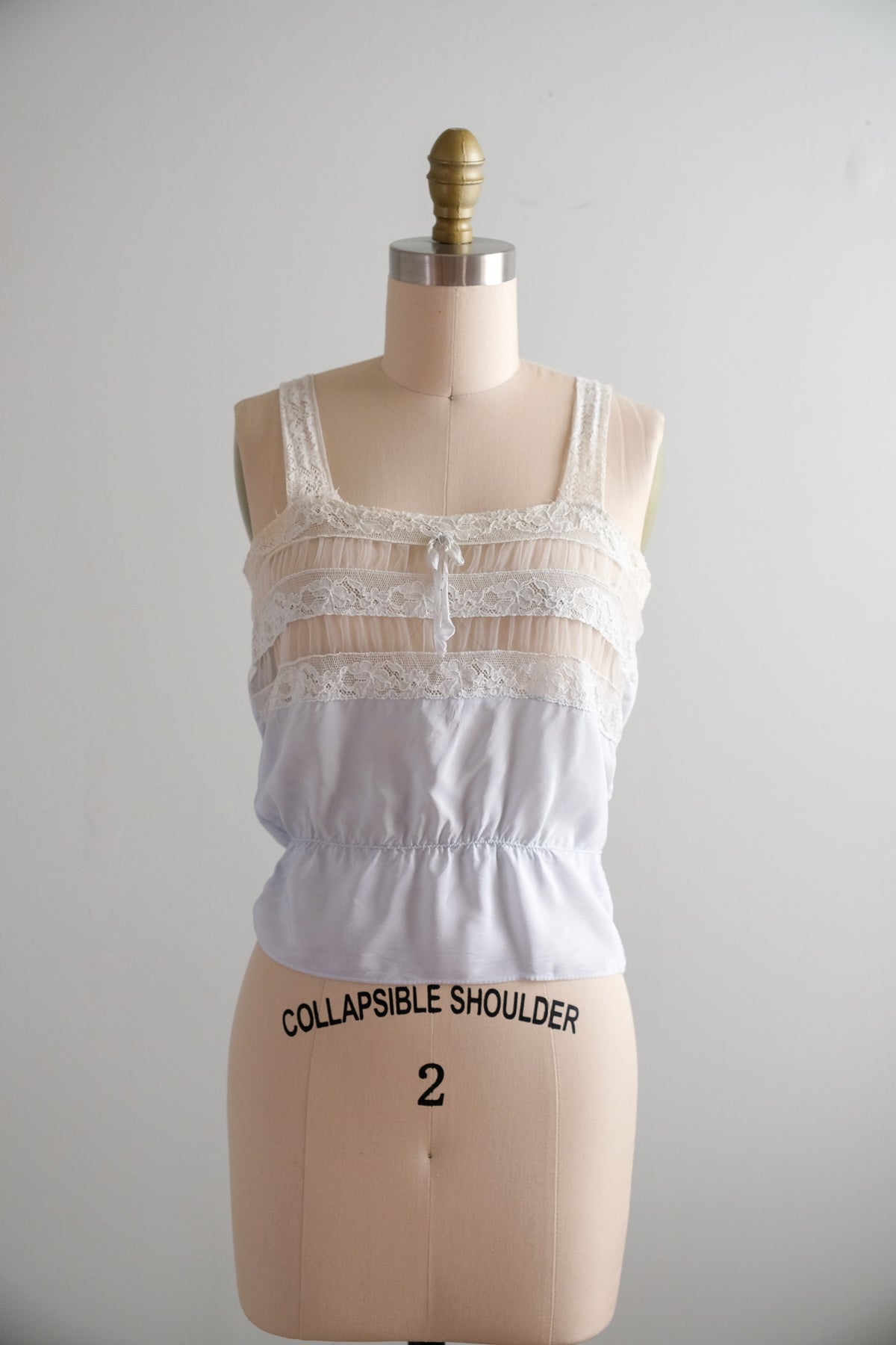 Vintage 1940's Baby Blue & Ivory Lace Camisole / XS – Xtabay Vintage