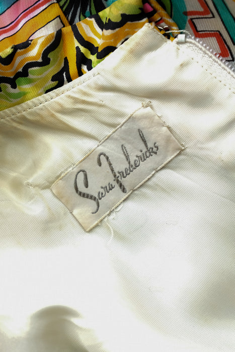 Vintage 1960's Electric Mosaic Mod Shift Dress by Sara Fredericks / M