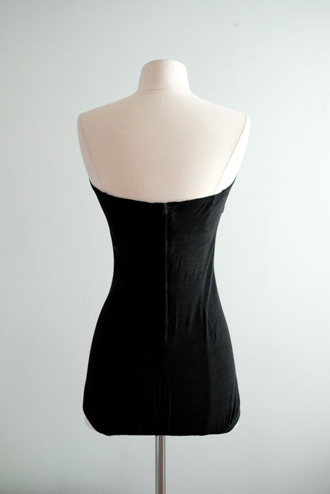 Sexy 1950’s Strapless One-Piece Swimsuit by Catalina/ Sz S/M
