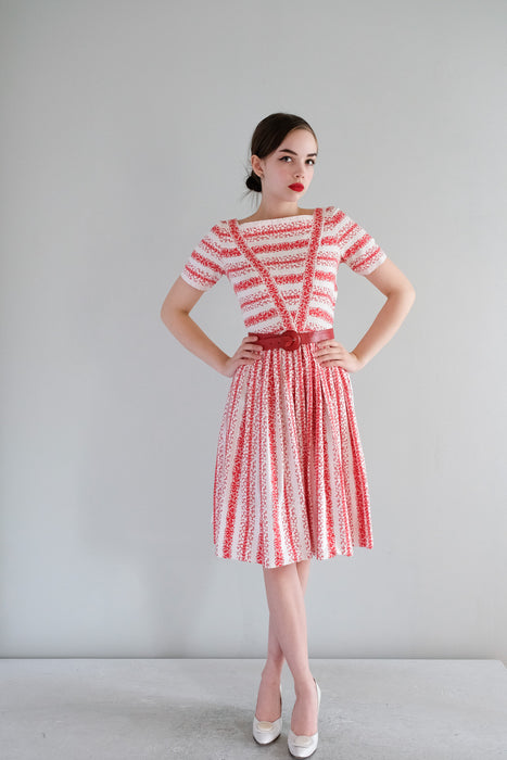 red and white striped cotton dress Red/Multi Tori Stripe Cotton Voile Dress | WHISTLES