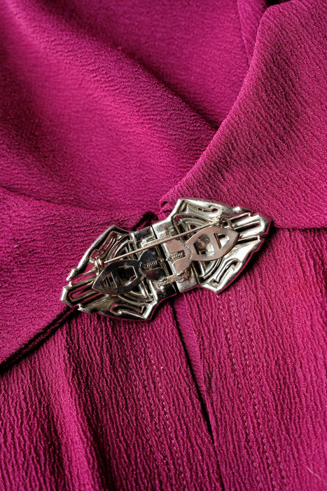 Stunning 1930's Rhinestone Brooch and Dress Clip Duette