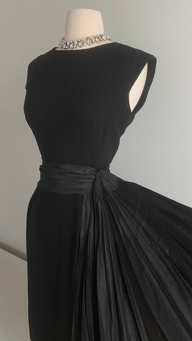 Utterly Divine 1950's Little Black Dress By Adele Simpson / Small