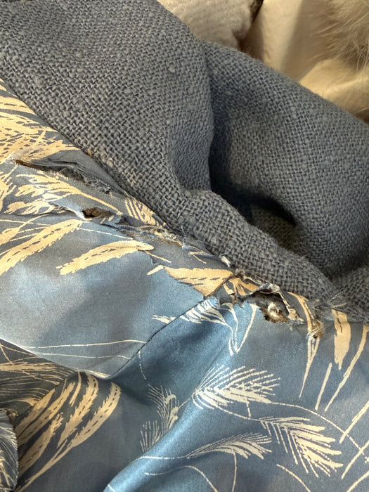 Stunning 1950's Don loper of California Silk Lined Swing Coat in French Blue / SM