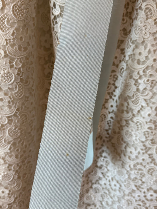 Rare Late 50's Christian Dior-New York Ivory Cotton Guipure Lace Wedding Dress with Bolero / SM