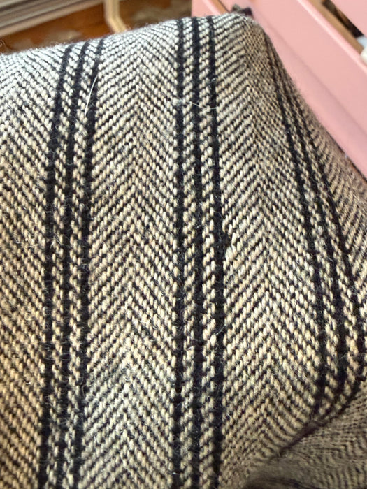 Sharp 1940's Wool Pin Striped Suit By Jacques Lenox / S