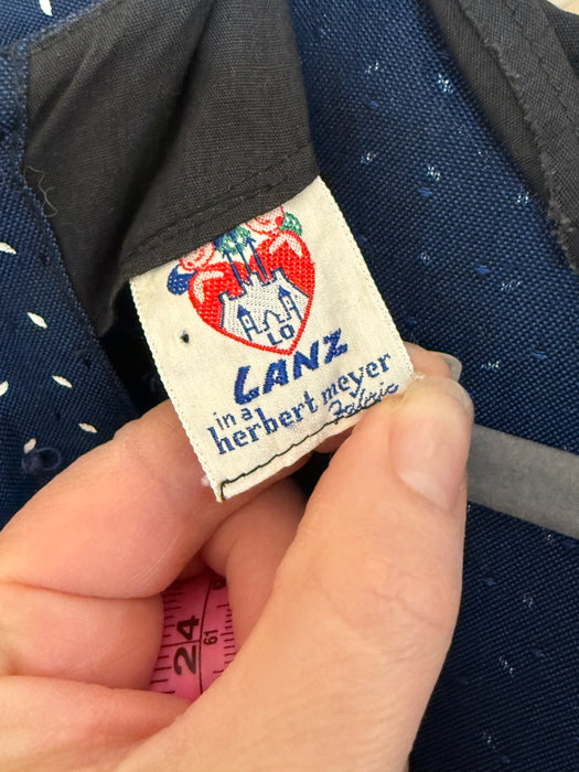 Classic 1950's Navy Blue New Look Era Dress by Lanz / SM