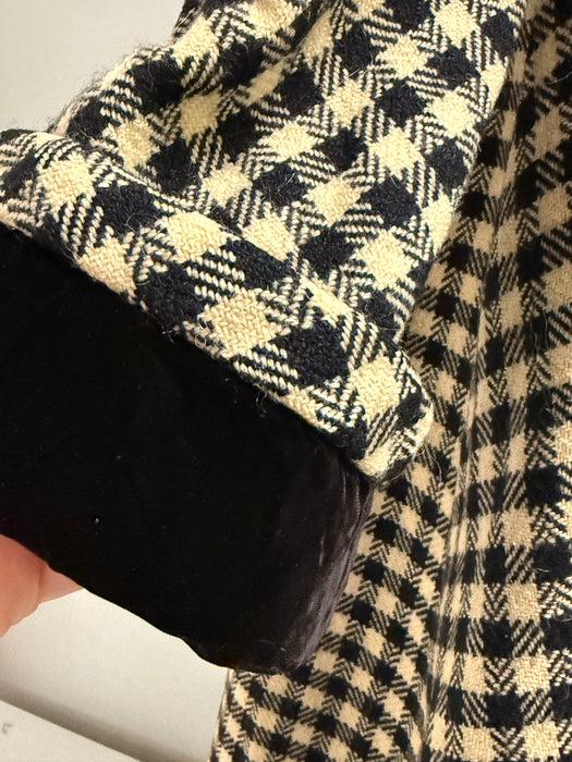 あんずWOOLSILKHERRIGBONE SHORTCOAT あんずWOOLSILKHERRIGBONE SHORTCOAT Women's Short Wool-Blend